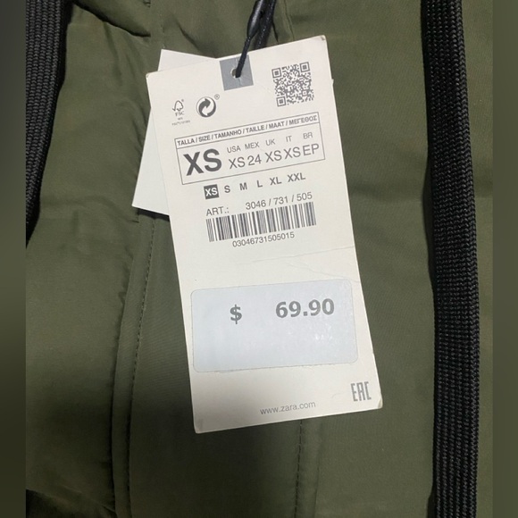 Zara Green Long Length Vest - Picture 3 of 3